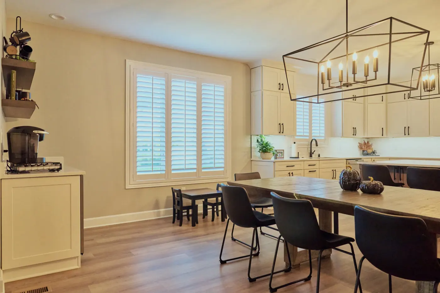 Cellular shades in a Camby living room